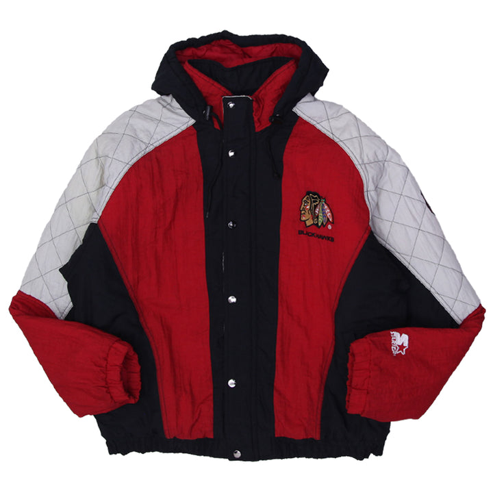 Vintage 90’s Chicago Blackhawks Starter NHL Hockey Sports Coat Jacket