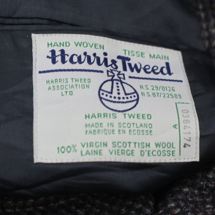 Vintage Harris Tweed 100% Virgin Scottish Wool Coat / Jacket Made In Scotland - Fashion Rerun Vintage Migration_Jacket