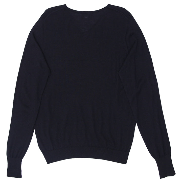 Mens Nike Golf Swoosh Embroidered V-Neck Black Sweater