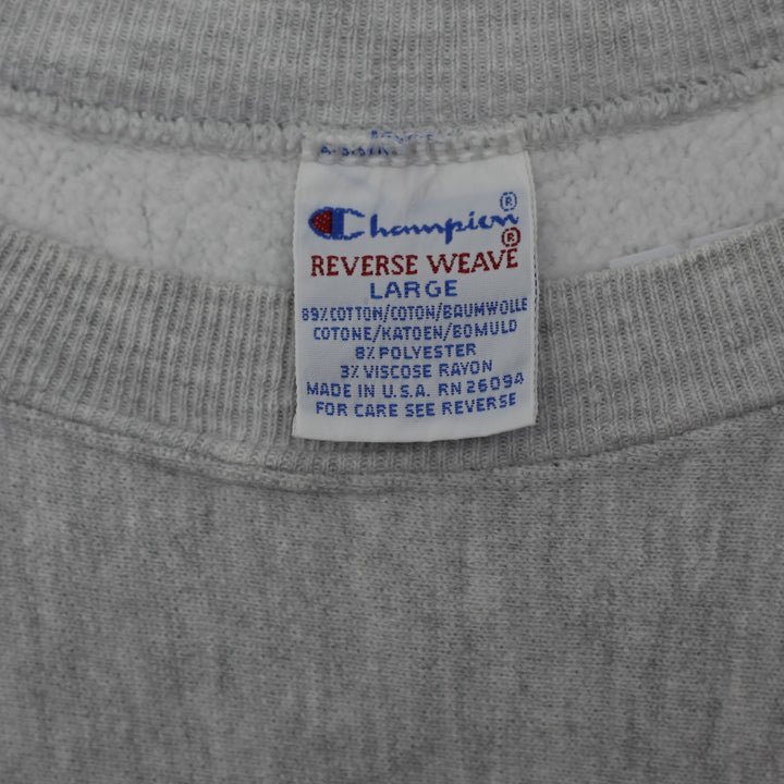 Vintage Champion Reverse Weave Sweatshirt Gray Indiana University Logo Large | Migration_Sweatshirt - Back Vi | Fashion Rerun
