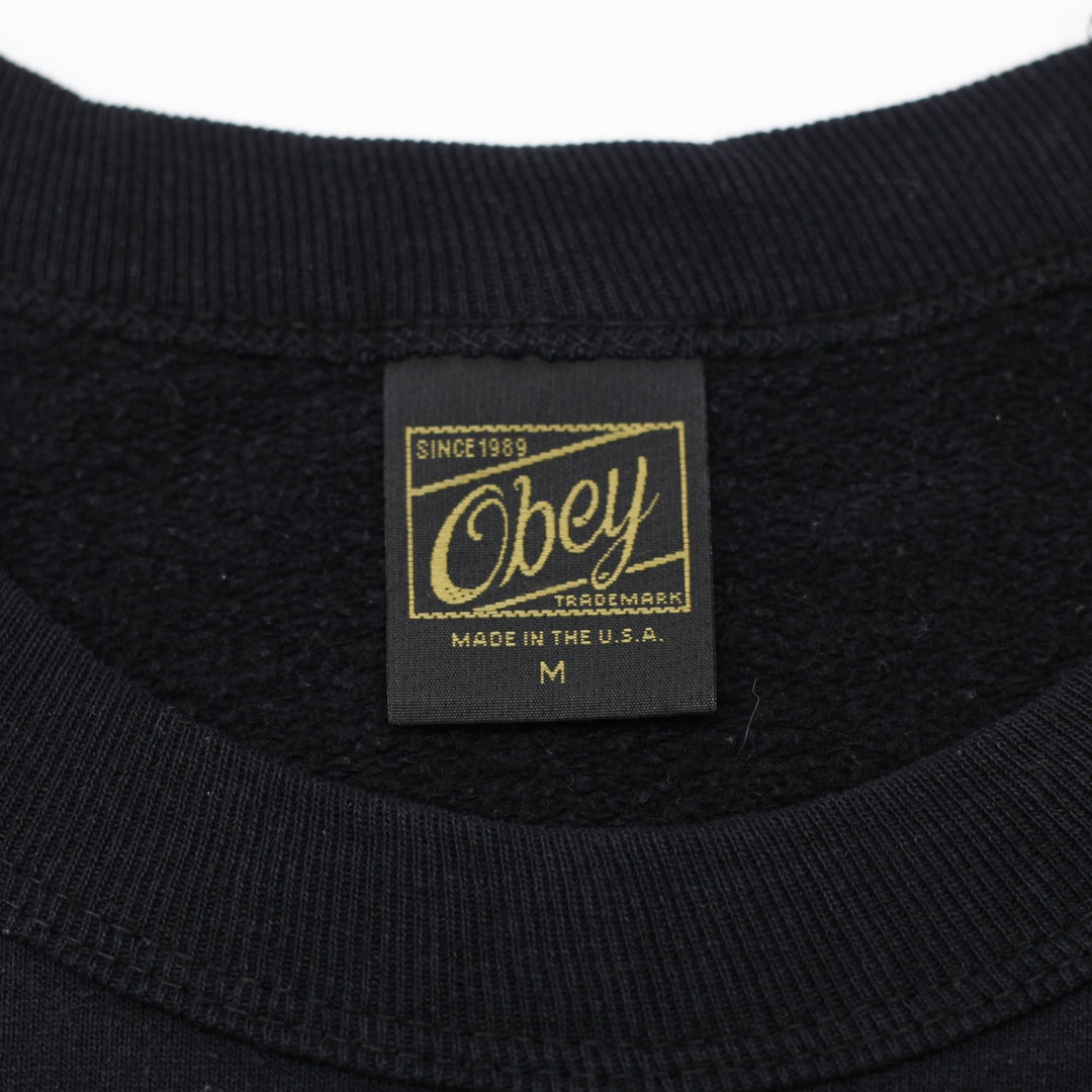 Obey Geometric Graphic Print Sweatshirt Size M