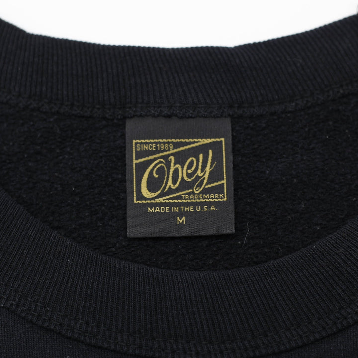 Obey Geometric Graphic Print Sweatshirt Size M