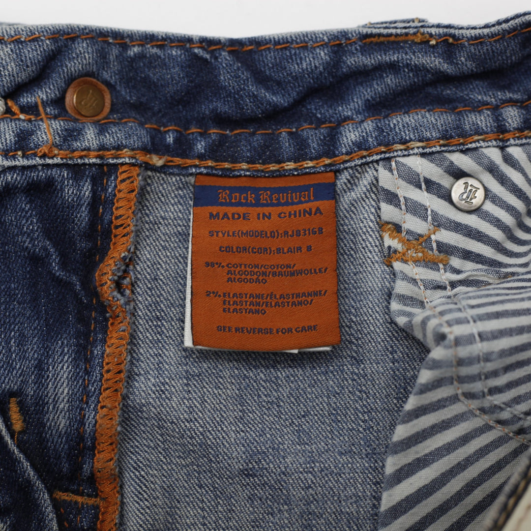 Y2K Ladies Rock Revival "Blair B" Embellished Bootcut Jeans – Premium Stretch
