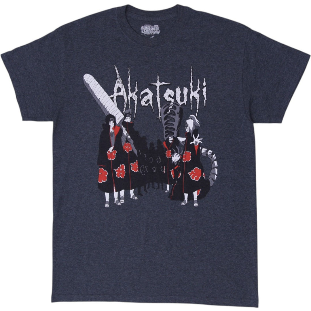 Mens Ripple Junction Naruto Shippuden Akatsuki Gray Itachi Kisame T-Shirt Size M