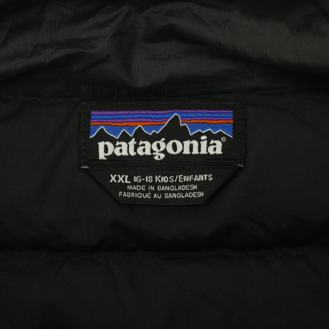 YOUTH BOYS Patagonia Down Sweater Full Zip Puffer Jacket Size XXL