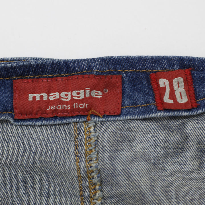 Y2K Ladies maggie® jeans flair Low-Rise Belted Denim Mini Skirt