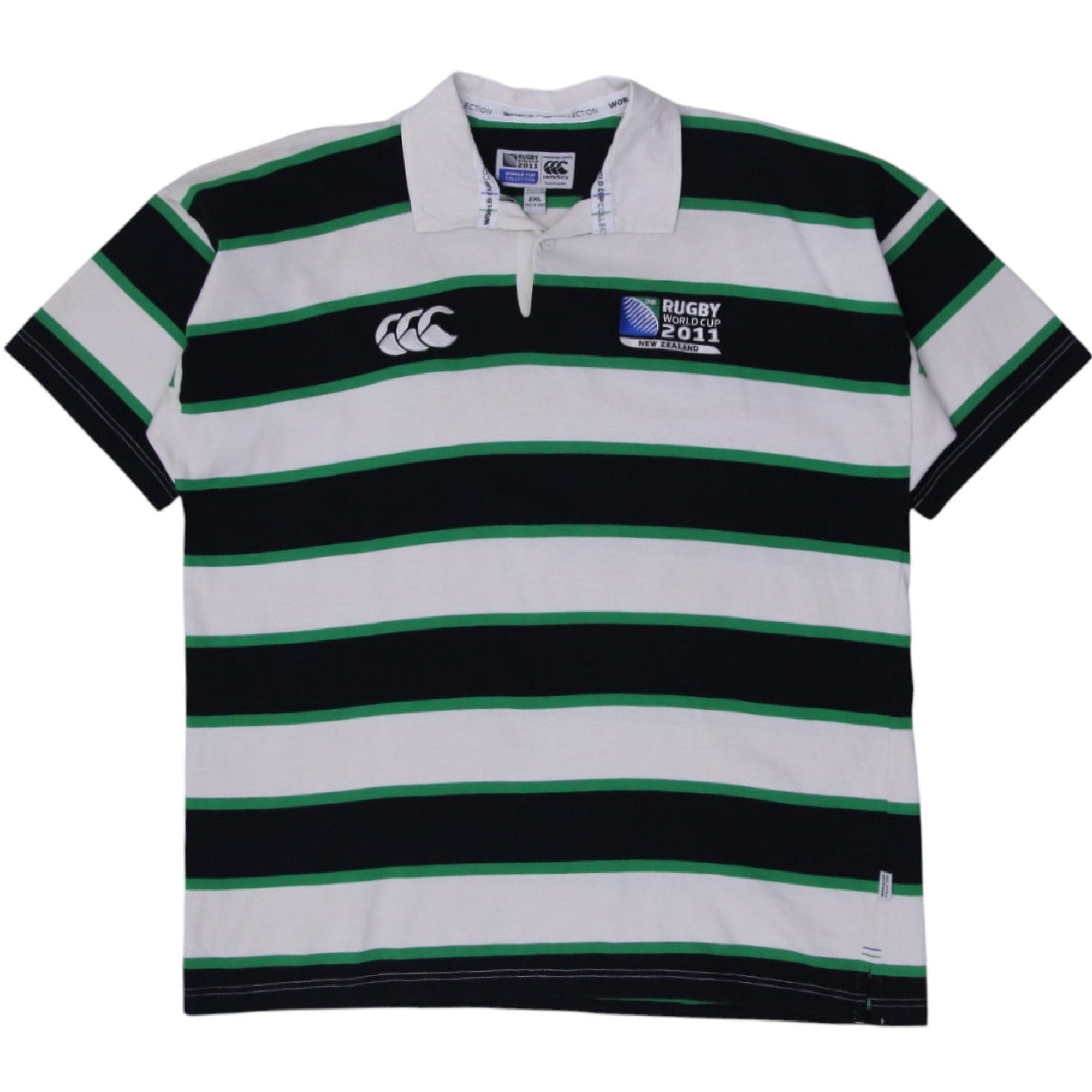 Shop Mens Canterbury Rugby World Cup 2011 New Zealand Polo Striped