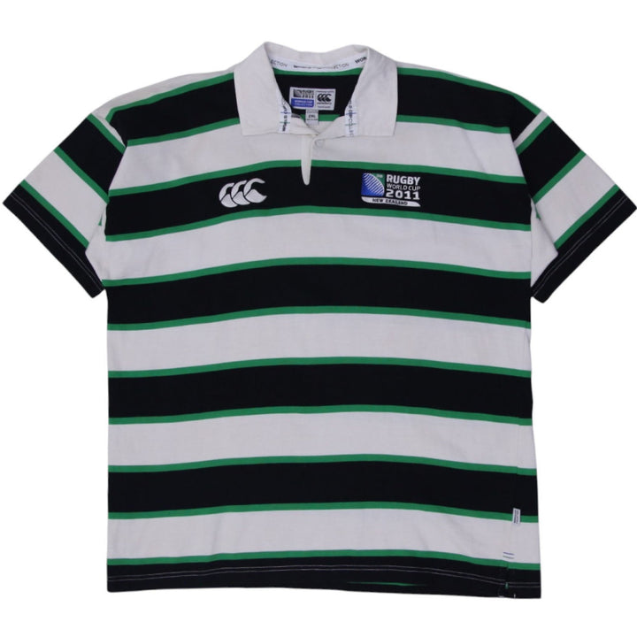 Mens Canterbury Rugby World Cup 2011 New Zealand Polo Striped T-Shirt