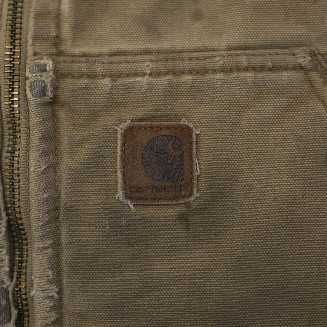 Vintage Vintage Carhartt V26 CML Sherpa Lined Duck Canvas Vest Size L