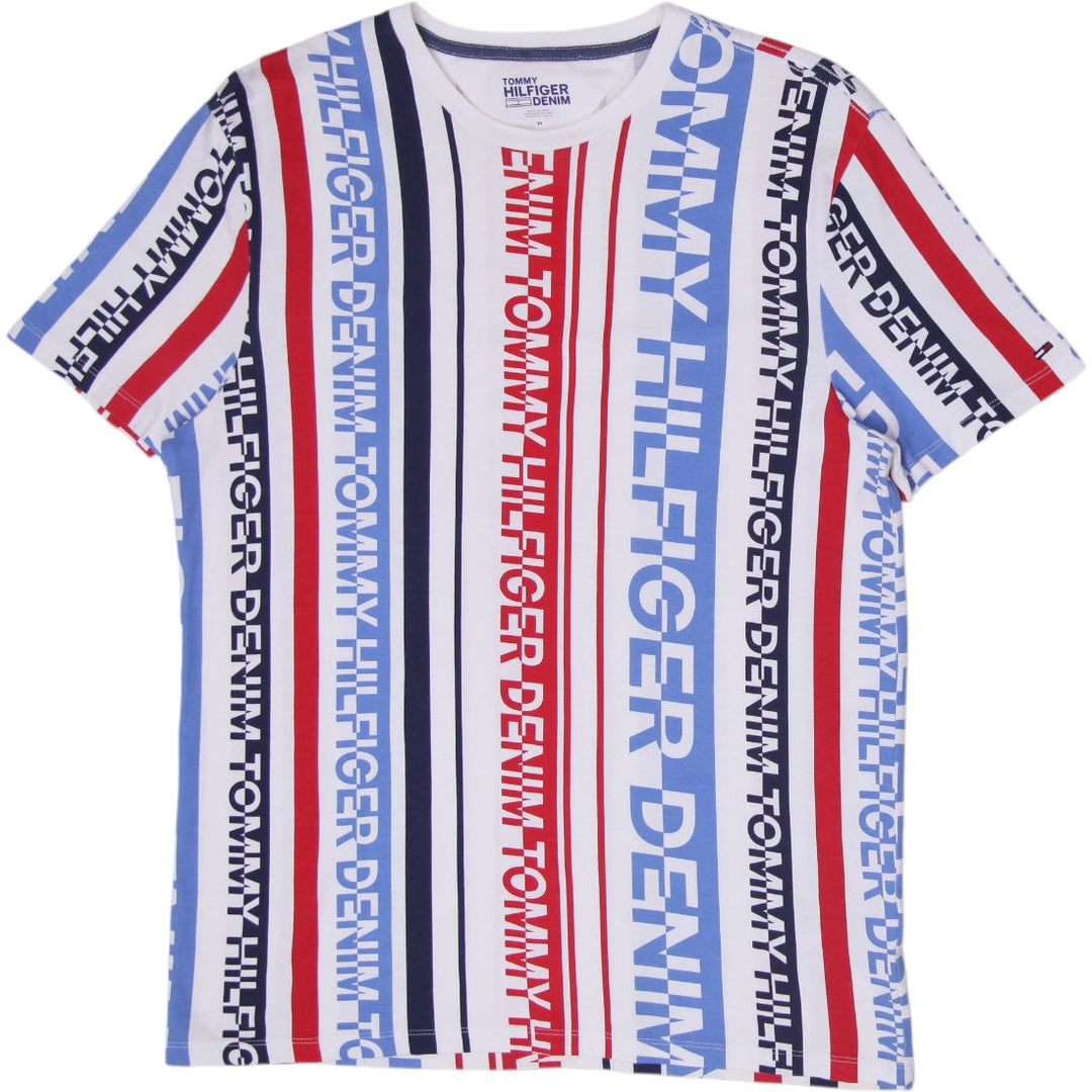 Mens Tommy Hilfiger All Over Print Short Sleeve T-Shirt Size M