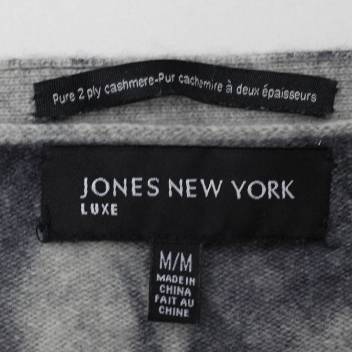 Ladies Jones New York Pure 2 Ply Cashmere Front Button Sweater