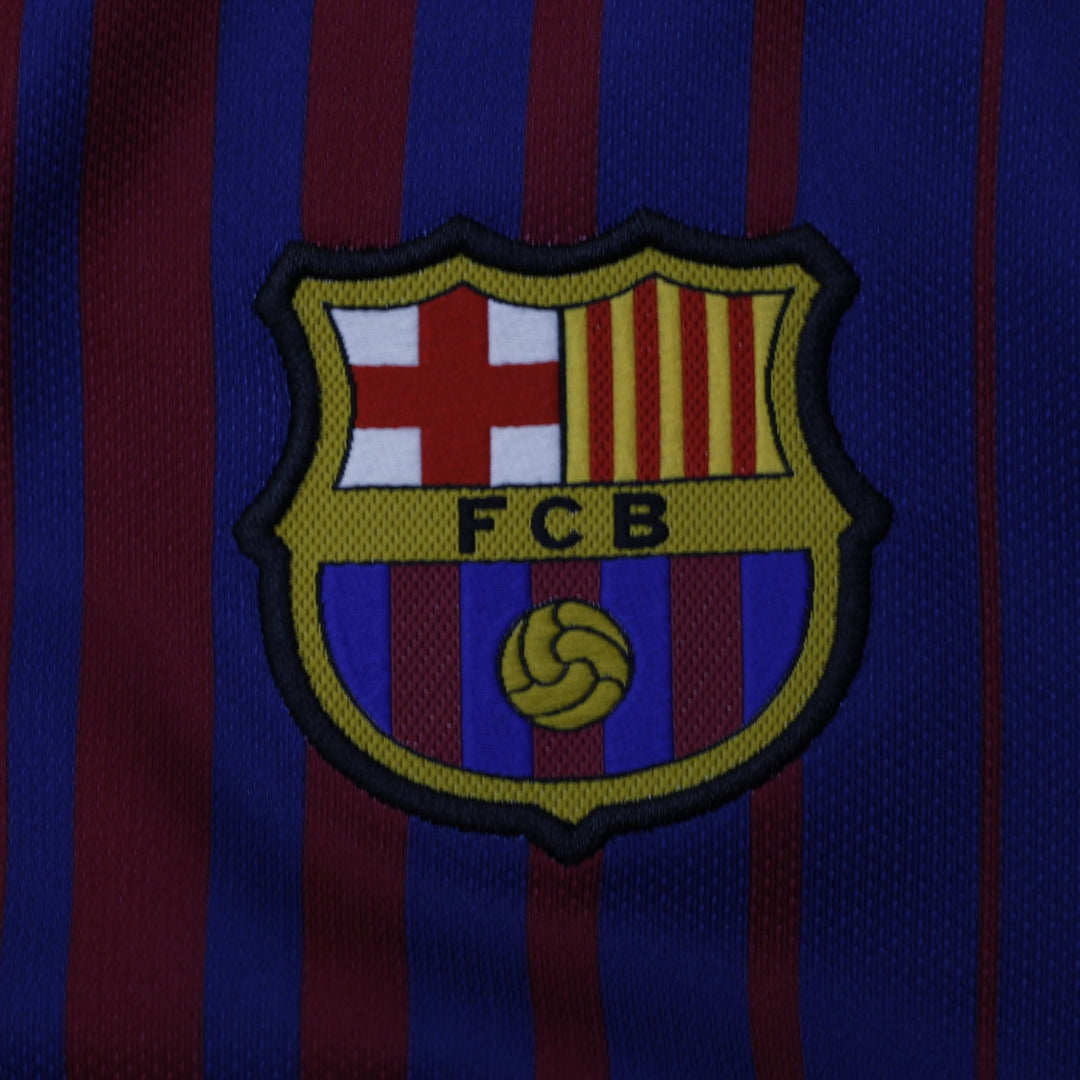 Youth Boys Nike FC Barcelona 2017-18 Home Football Soccer Jersey XL | Migration_Jerseys - Alternate View | Fashion Rerun
