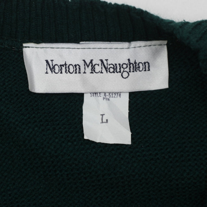 Vintage Norton McNaughton Acrylic Cardigan Sweater Made In USA Ladies Green L - Fashion Rerun Vintage Migration_Sweaters