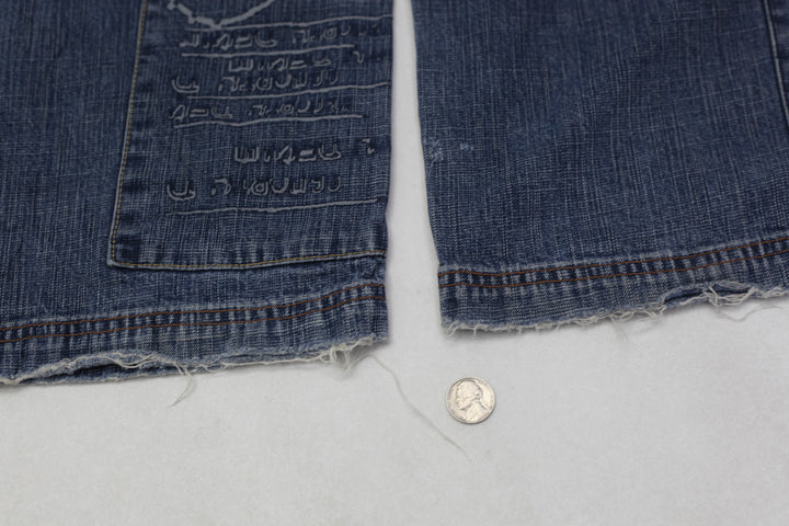 Y2K Mens 96 North Patch Work Denim Jeans