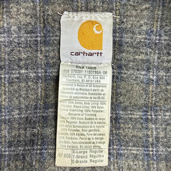 Vintage Mens Carhartt Detroit Jacket Green Workwear Canvas Full Zip | Migration_Jackets - Back View | Fashion Rerun