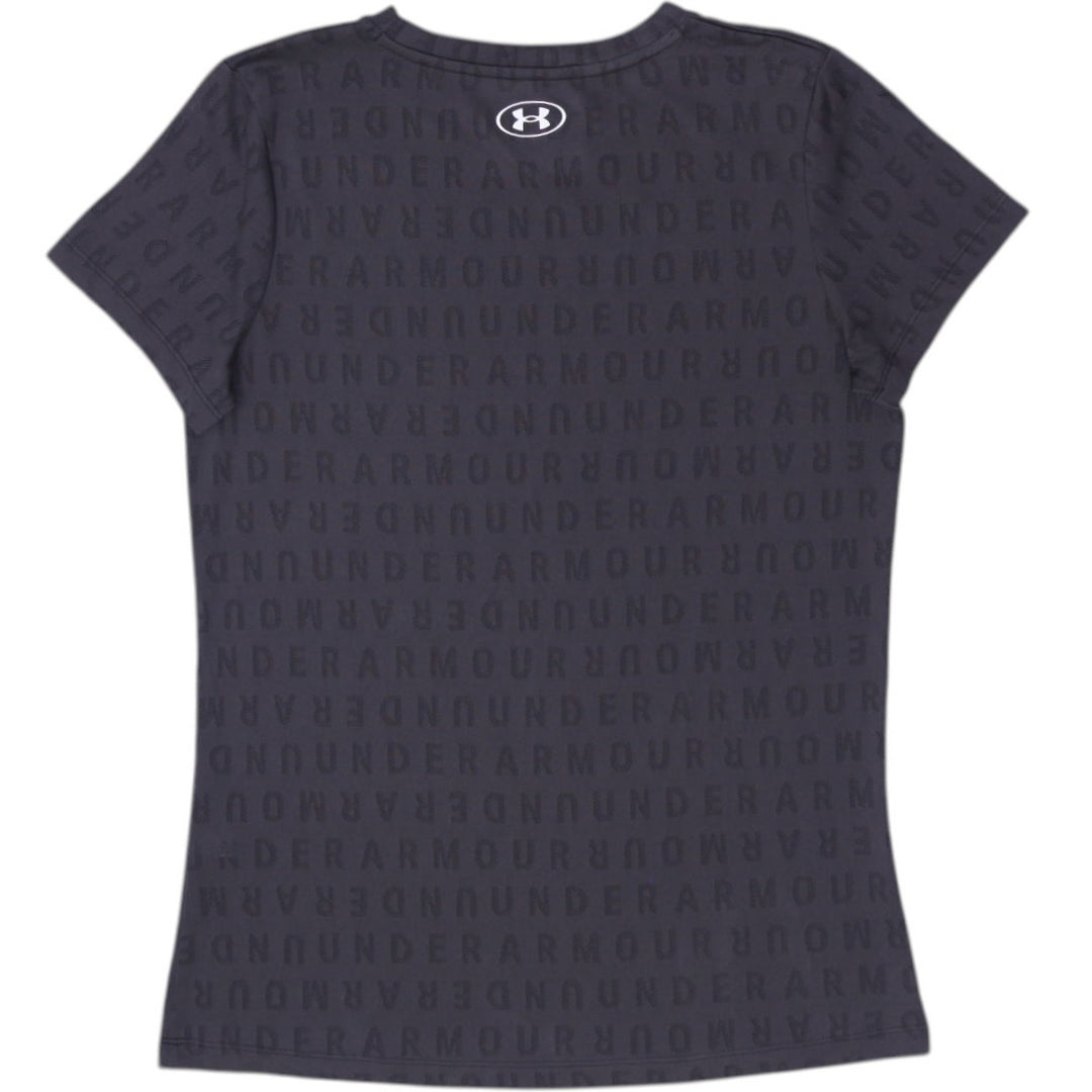 Mens Under Armour T-Shirt Black Logo Graphic Short Sleeve Sportswear Size S