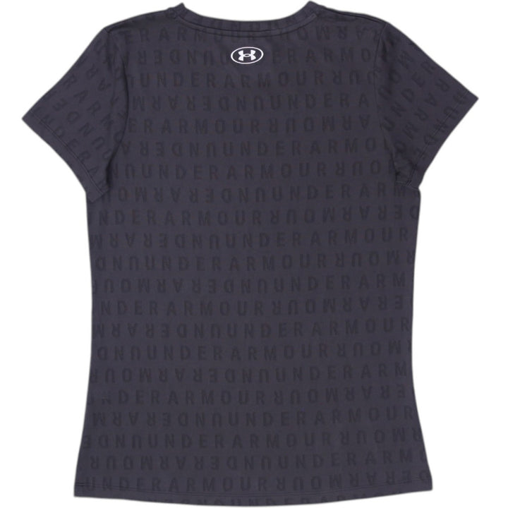 Mens Under Armour T-Shirt Black Logo Graphic Short Sleeve Sportswear Size S