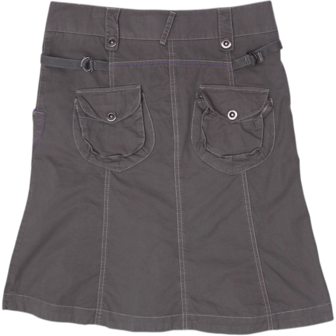 Y2K Ladies LTB 1948 Gorpcore Flared Pocket Cargo Utility Mini Skirt Size S