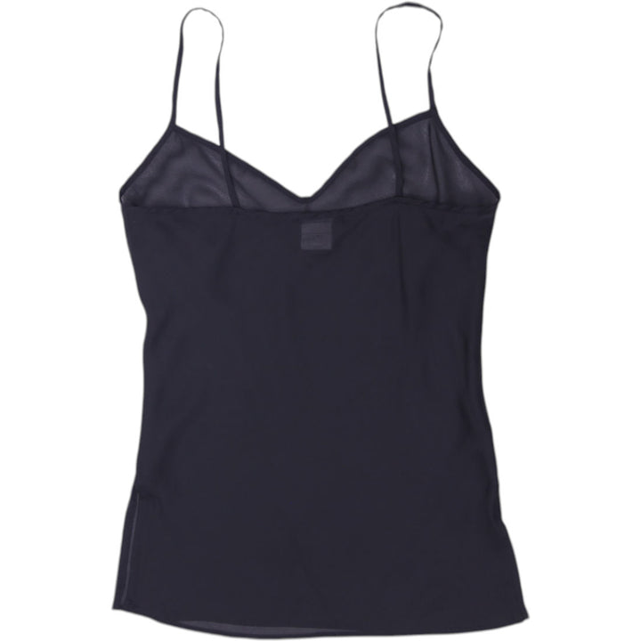 Y2K Ladies CDC Black Chiffon Mesh Cami Strappy Top Size 6