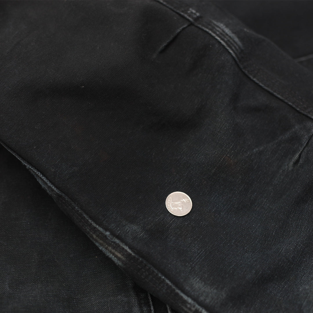 Mens Carhartt J02-BLK Quilted Lined Workwear Jacket Distressed - Fashion Rerun Vintage Migration_Jacket