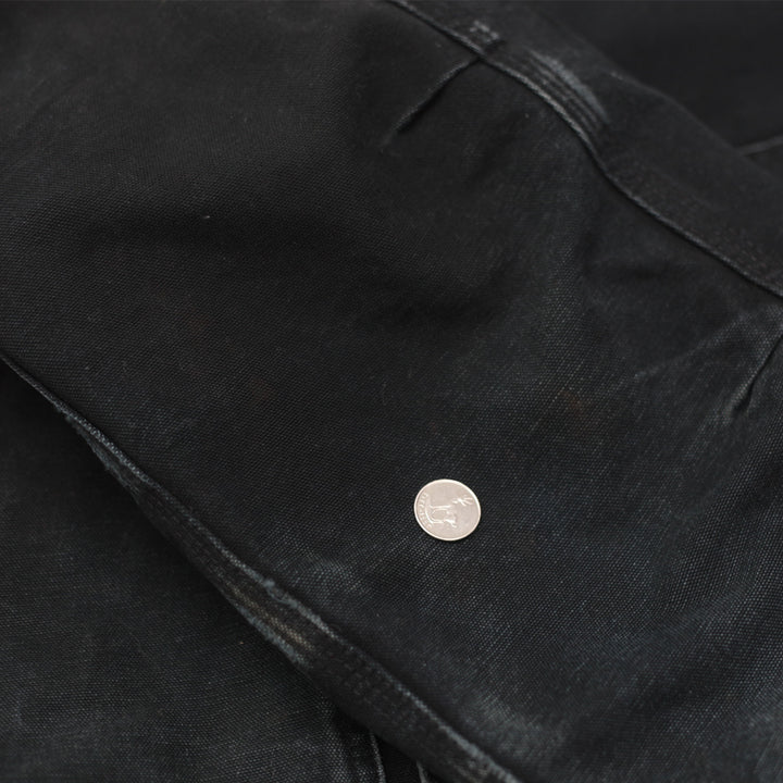 Mens Carhartt J02-BLK Quilted Lined Workwear Jacket Distressed - Fashion Rerun Vintage Migration_Jacket