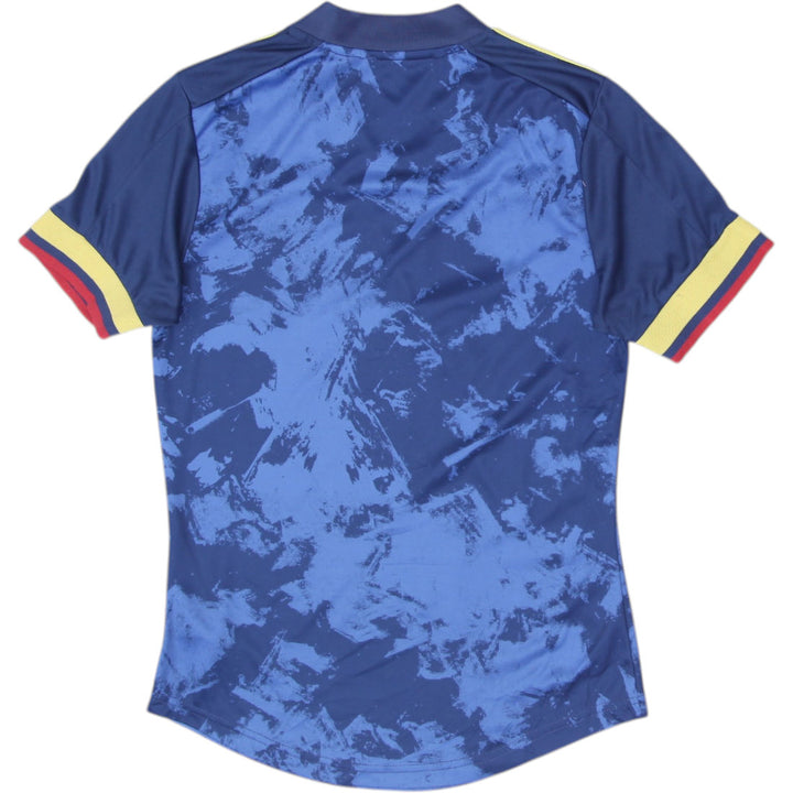Mens Adidas Colombia 2020-21 Away Football Jersey Blue Camo Size S