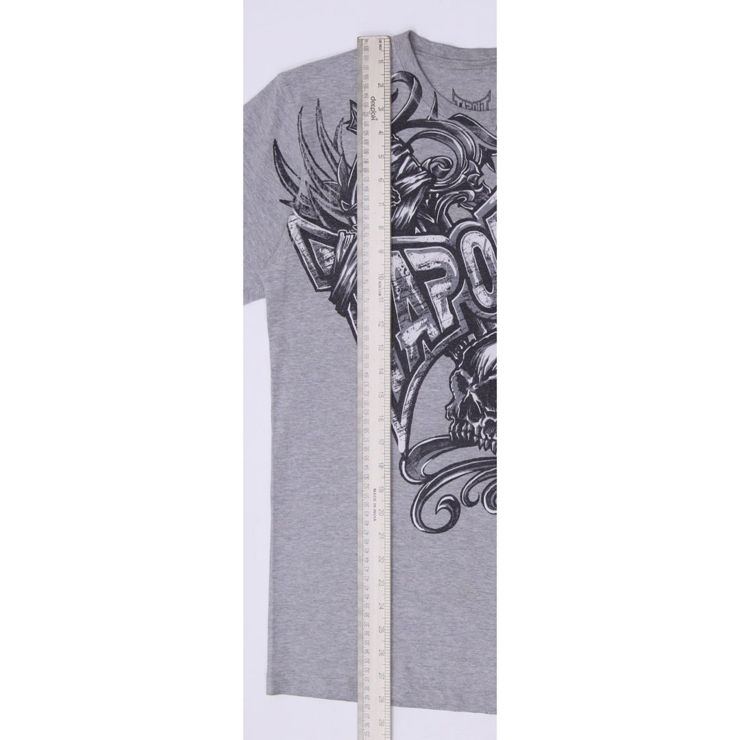 Y2K Mens Skull & Sword Graphic T-Shirt Size M