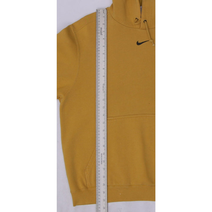 Vintage Nike Center Swoosh 2000s Pullover Yellow Hoodie Size M | Migration_Hoodies - View 9 | Fashion Rerun