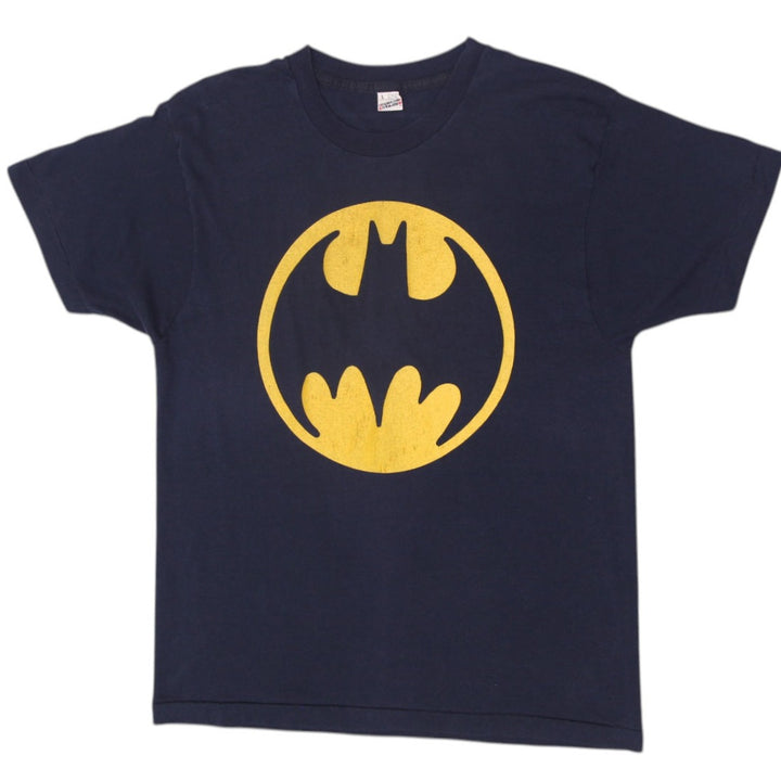 Vintage 80s Screen Stars Batman Logo T-Shirt Made in USA Size L | Migration_T-Shirts | Fashion Rerun