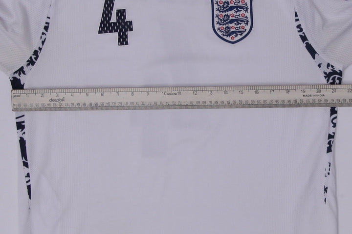 Mens Umbro England 2007-09 Home Football Shirt Jersey Umbro White #4 Size L