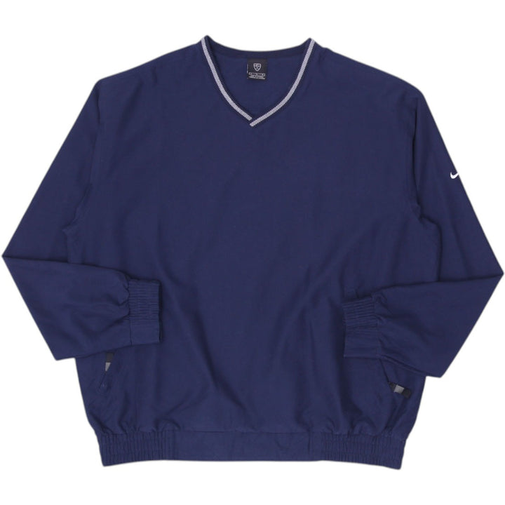 Mens Nike Navy Blue V-Neck Pullover Sportswear Jacket L Size | Migration_Jackets | Fashion Rerun