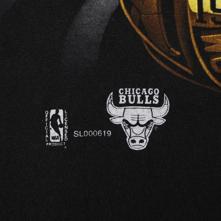 Vintage 1993 Chicago Bulls Salem Three Peat World Champions T-Shirt Made in USA | Migration_T-Shirts - View 6 | Fashion Rerun