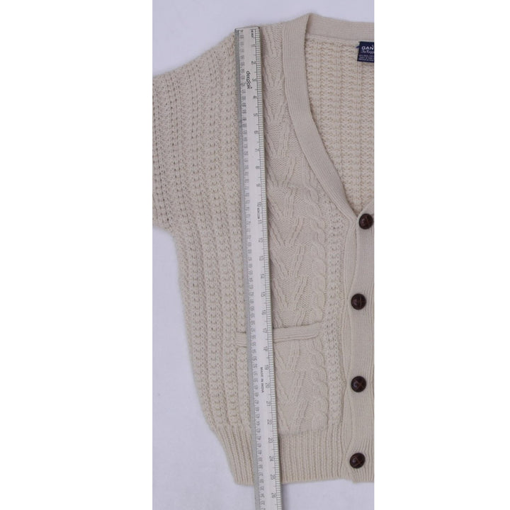 Vintage Ladies Gant The Rugger Cardigan 100% Wool Knitwear L