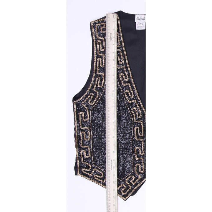 Halsey Beaded Sequin Fashion Vest Size M | Migration_Vests MJ DROP - View 7 | Fashion Rerun