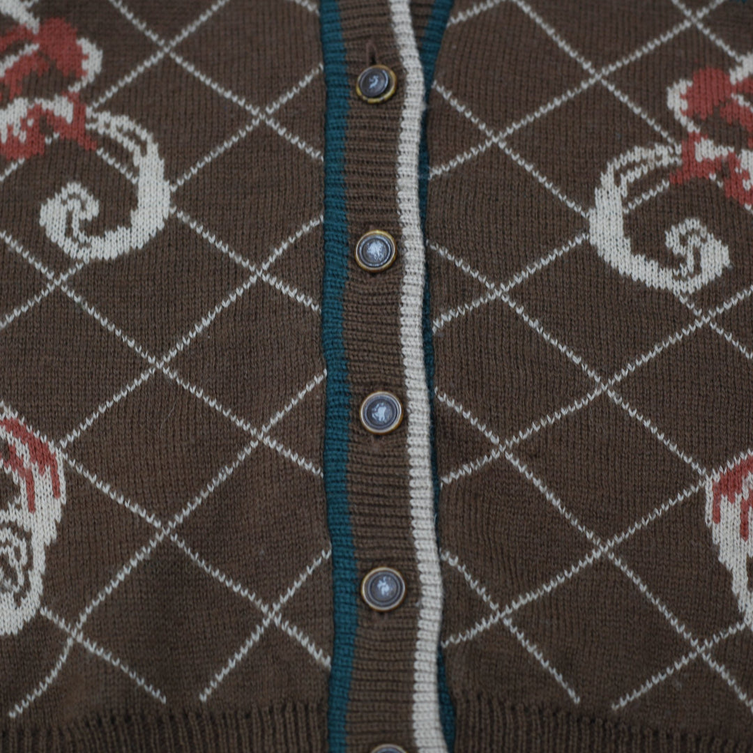 Vintage 1970s Pendleton Woolen Mills Longline Button-up Cardigan Sweater USA L