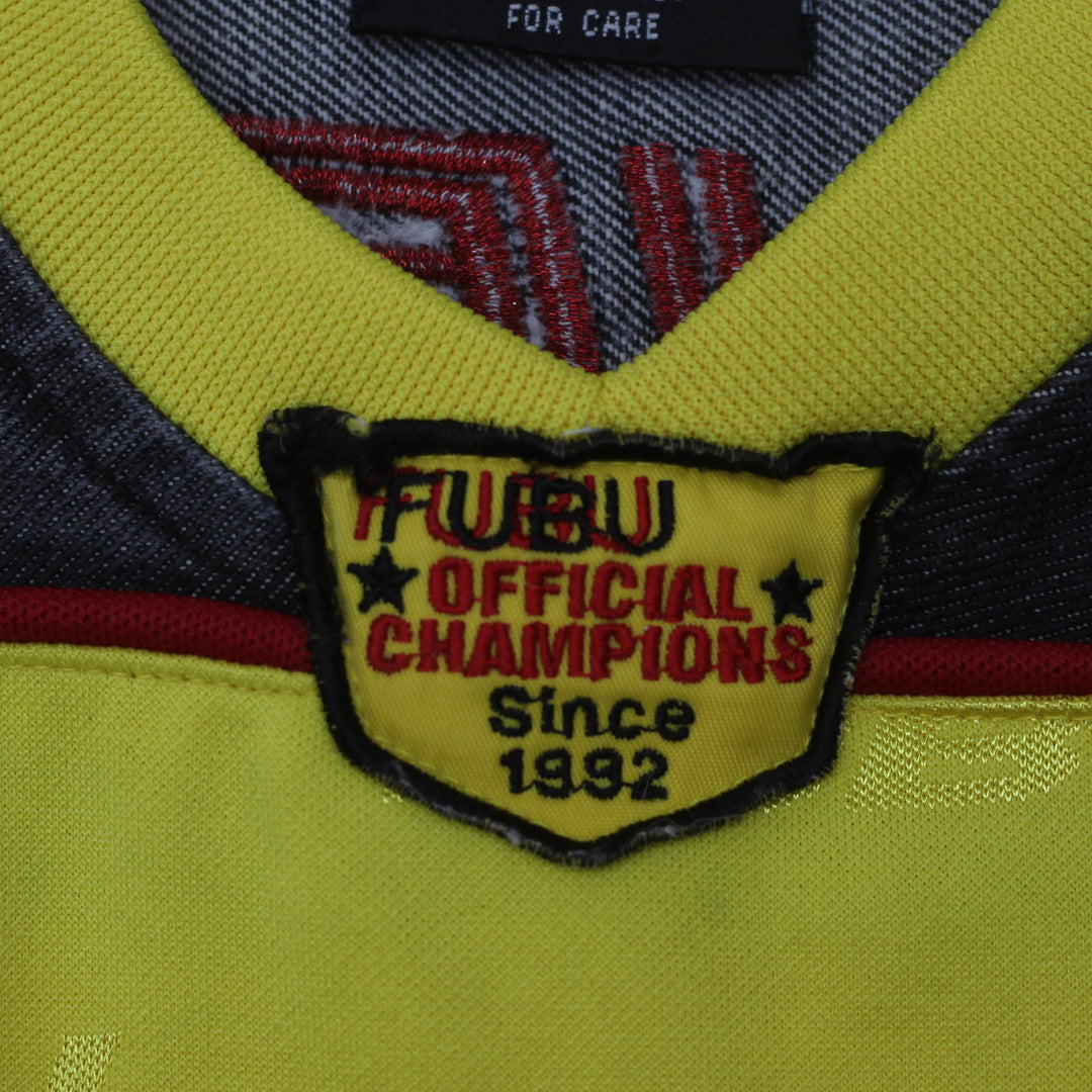 Vintage FUBU 05 Official Champions Jersey Yellow/Black Size L Youth - Fashion Rerun Vintage Migration_Jersey