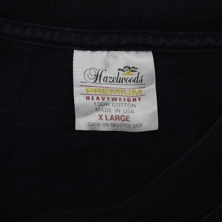 Vintage 90s Hazelwoods Eagle Midnight Series Single Stitch T-Shirt Made In USA | Migration_T-Shirts - Back Vi | Fashion Rerun