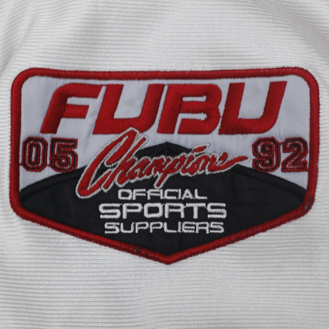 Vintage 90s FUBU 05 Football Jersey Hip Hop Rap White Black All State Heavy XXL | Migration_Jerseys - Alterna | Fashion Rerun