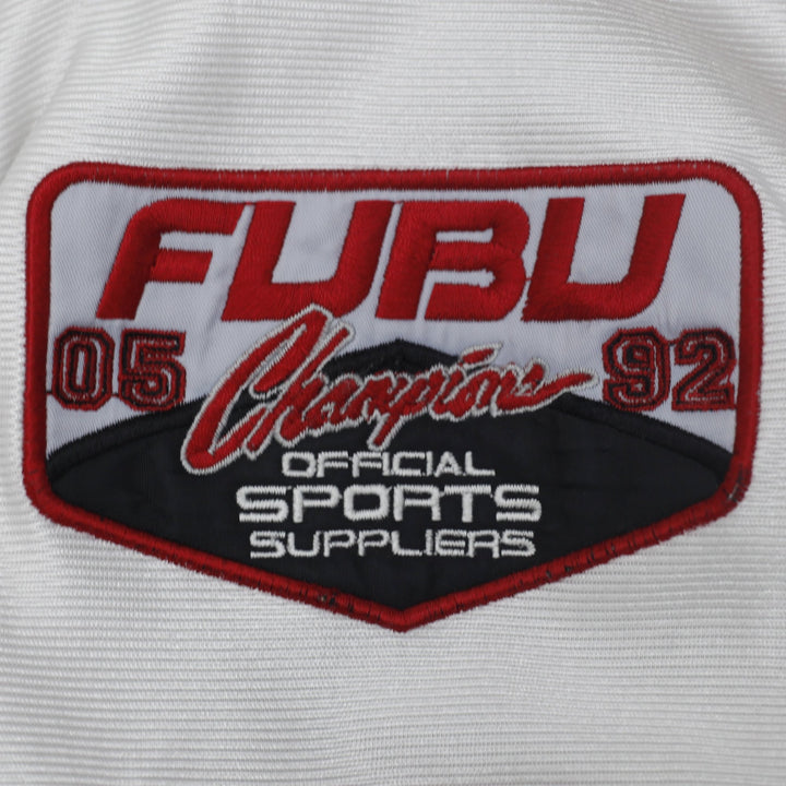 Vintage 90s FUBU 05 Football Jersey Hip Hop Rap White Black All State Heavy XXL | Migration_Jerseys - Alterna | Fashion Rerun