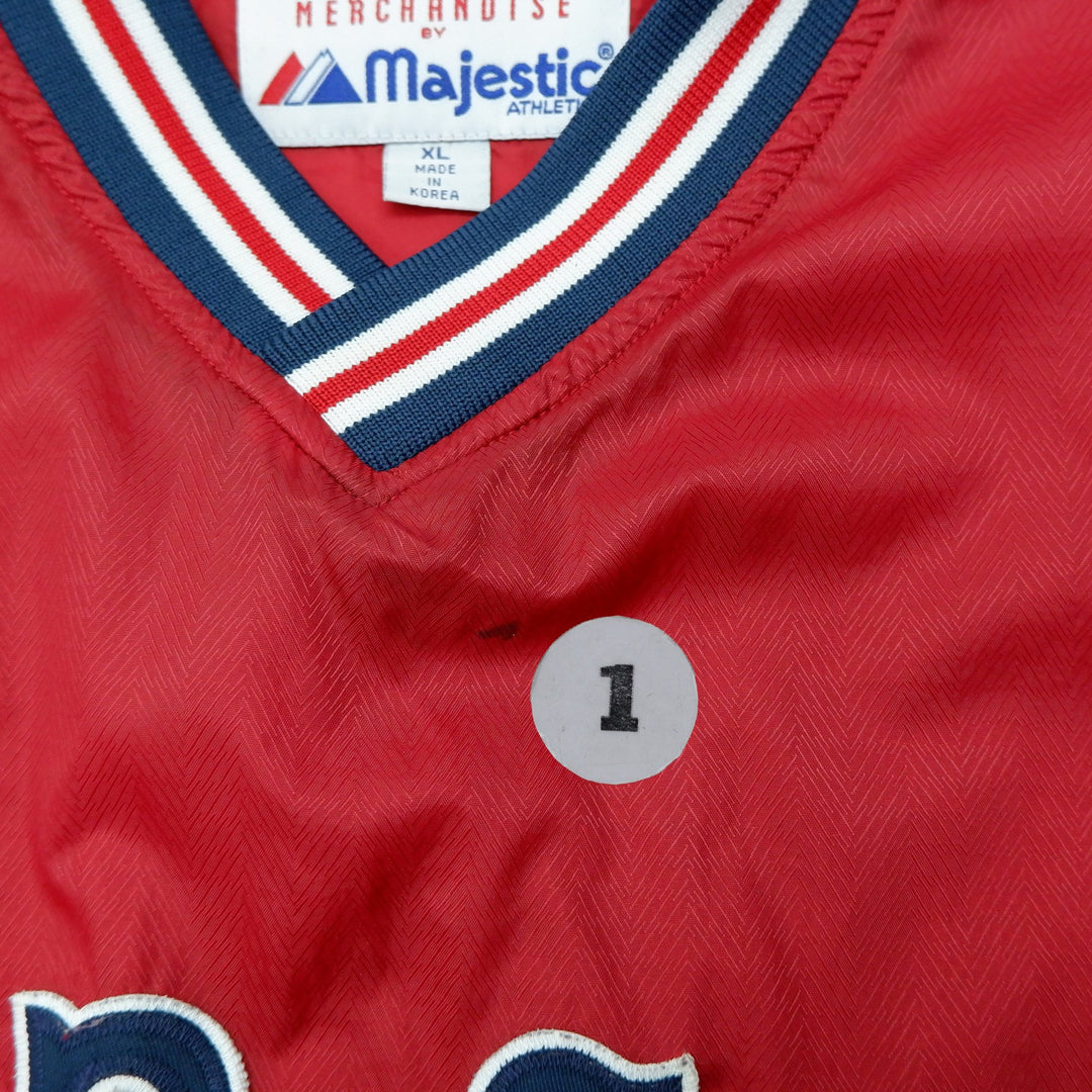 Vintage Genuine Merchandise By Majestic Red Sox V-Neck Jacket