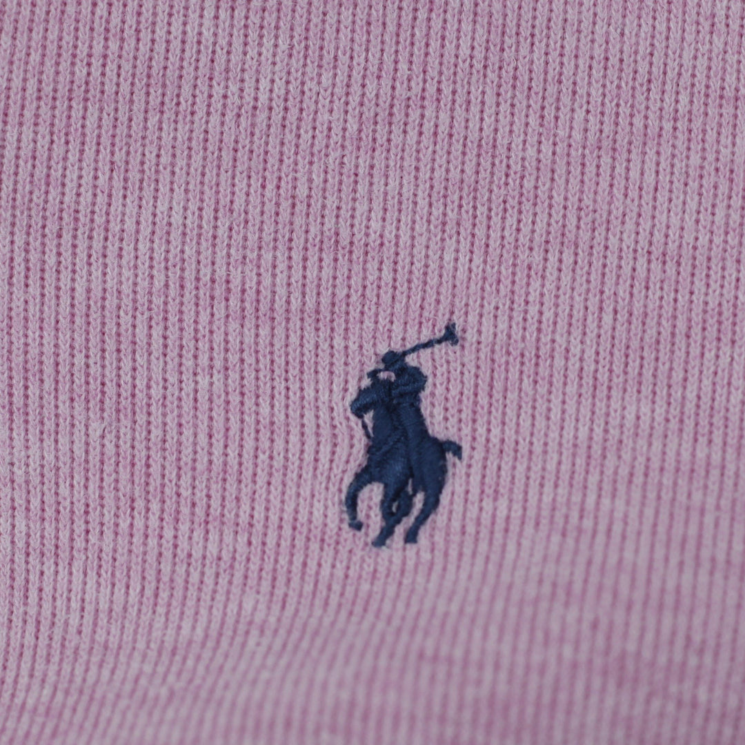 Mens Polo Ralph Lauren Quarter Zip Pink Sweater S | Migration_Jumper & Knitwear RL Collection - Detail View | Fashion Rerun