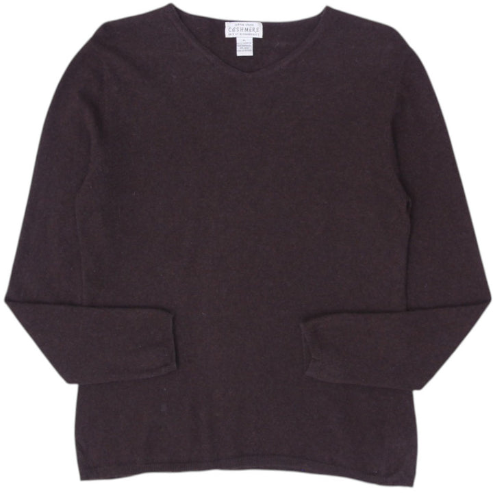 Ladies Sutton Studio 100% Cashmere V-Neck Sweater