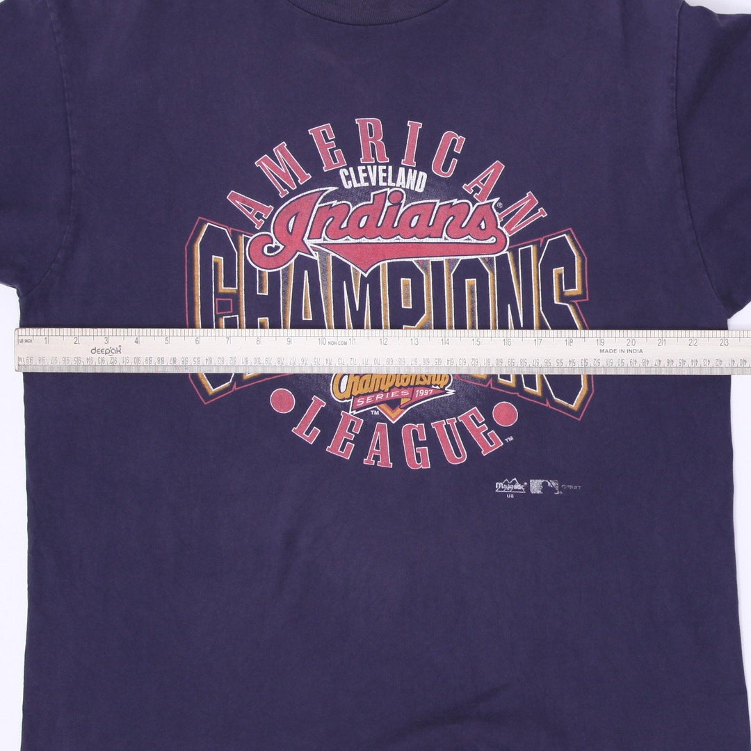 Vintage 1997 Cleveland Indians American League Champions Made in USA Size XL