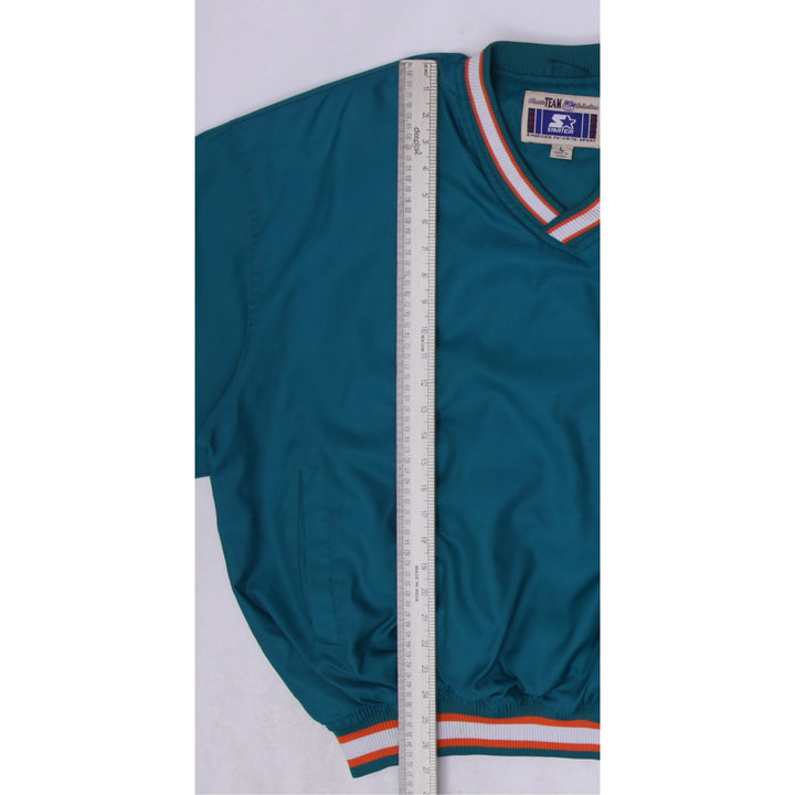 Vintage 1996 Starter Miami Dolphins Dan Marino 13 V-Neck Jacket Sz L