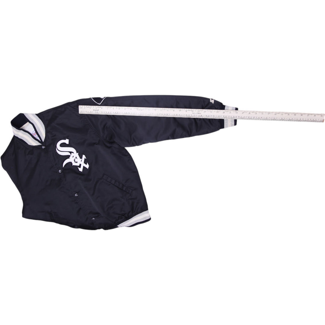Vintage 90s Starter Chicago White Sox Bomber Jacket Made in USA Size L | Migration_Jackets - View 17 | Fashion Rerun