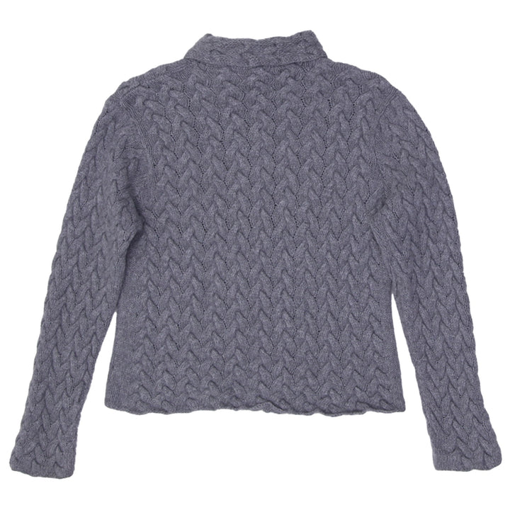 Ladies Neiman Marcus Cable Knit Turtleneck 100% Cashmere Sweater