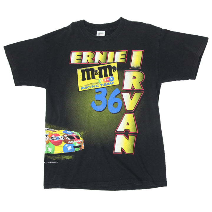 1999 Vintage Ernie Irvan M&M's Racing Team Black Checkered Flag XL