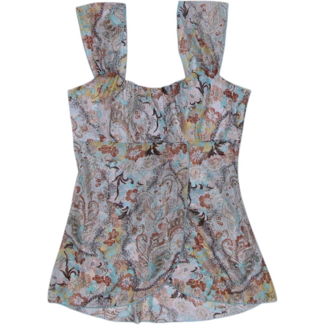 Y2K Ladies PS Perception Floral Tank Top Size S | Migration_Y2K Tops | Fashion Rerun