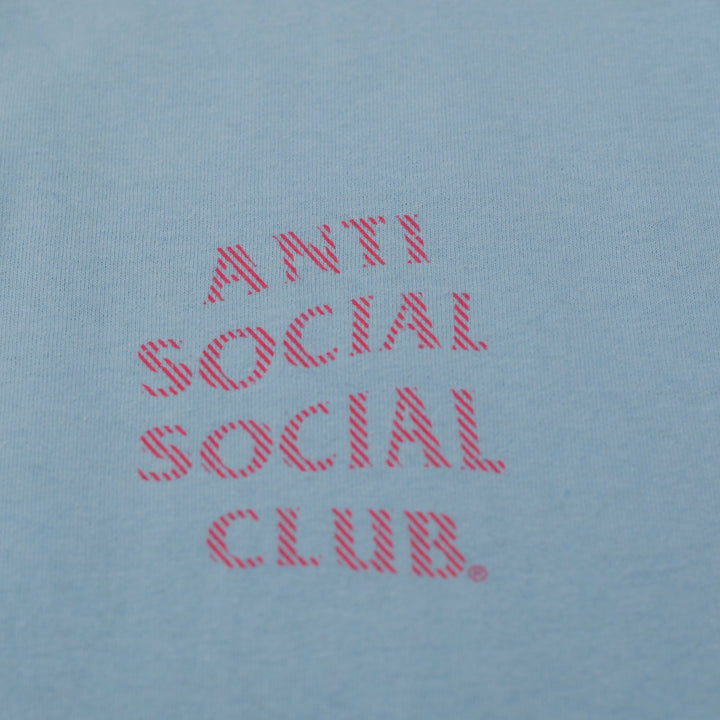 Mens Anti Social Social Club T-Shirt Light Blue Size L Made In USA