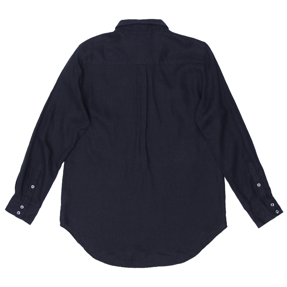 Mens Lord & Taylor Long Sleeve Linen Shirt Black - Fashion Rerun Vintage Migration_Shirt